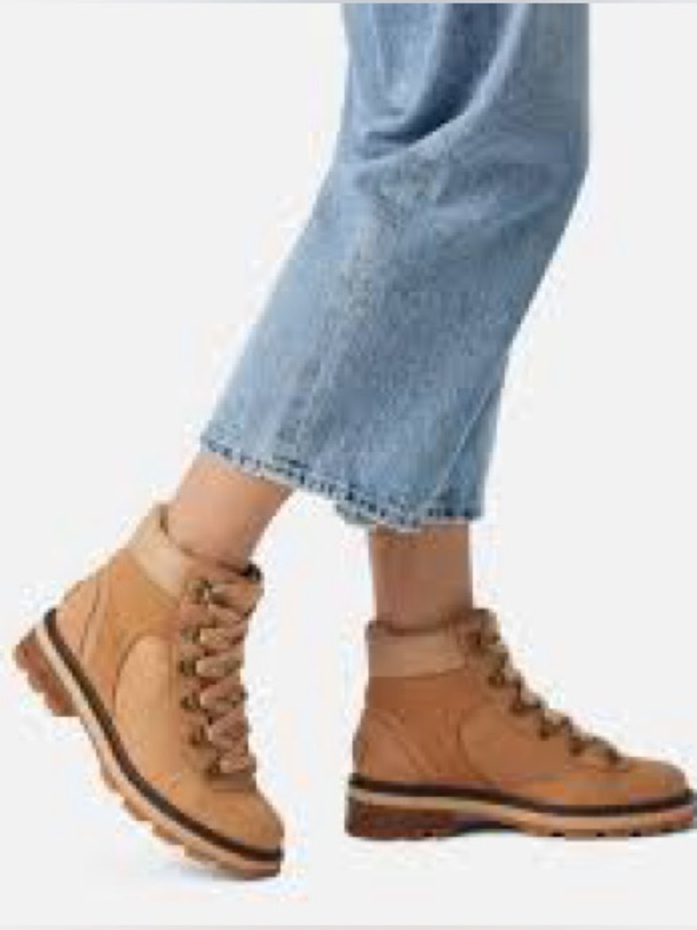 Sorel Women's Tan Lace-Up Outdoor Boot waterproof